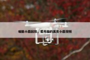 嘣脆小鹿回放，爱开箱的美食小鹿视频