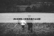 dhh足球队（足球dh是什么位置）