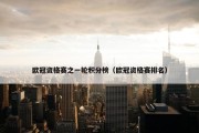 欧冠资格赛之一轮积分榜（欧冠资格赛排名）