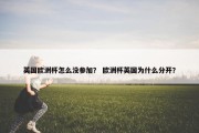 英国欧洲杯怎么没参加？ 欧洲杯英国为什么分开？