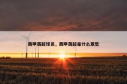 西甲英超球员，西甲英超是什么意思
