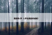 英超歌c罗（c罗在英超的成就）
