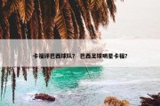 卡福评巴西球队？ 巴西足球明星卡福？