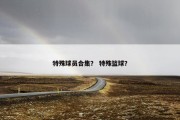 特殊球员合集？ 特殊篮球？