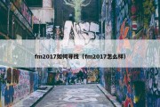 fm2017如何寻找（fm2017怎么样）