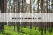 喝酒足球队名（喝酒的队名和口号）