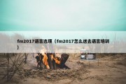 fm2017语言选项（fm2017怎么送去语言培训）