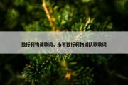 独行利物浦歌词，永不独行利物浦队歌歌词