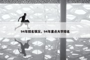94年排名情况，94年重点大学排名