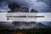 fm2017怎么改训练强度（fm2019训练如何设置）