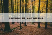 昨晚欧洲杯进球集锦，昨晚欧洲杯比赛结果