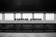 皇马西甲杯决赛，皇马西甲冠军