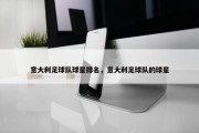 意大利足球队球星排名，意大利足球队的球星