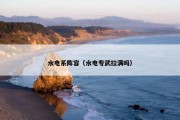 水电系阵容（水电专武拉满吗）