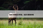 仙剑3初期战斗阵容，仙剑3最强攻略