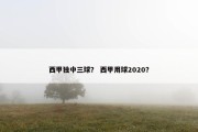 西甲独中三球？ 西甲用球2020？