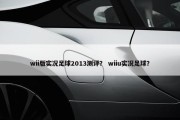 wii版实况足球2013测评？ wiiu实况足球？