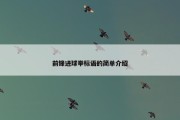 前锋进球举标语的简单介绍