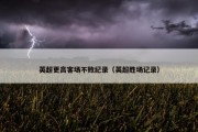 英超更高客场不败纪录（英超胜场记录）
