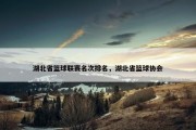 湖北省篮球联赛名次排名，湖北省篮球协会