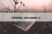 欧冠最后荣耀，欧冠小组赛最后一名