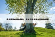完美伴侣电视台回放，完美伴侣电视台回放在哪看