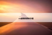 ro进球的简单介绍