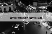 西甲积分榜第二轮查询（西甲积分纪录）