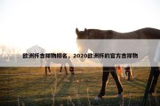 欧洲杯吉祥物排名，2020欧洲杯的官方吉祥物
