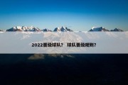 2022晋级球队？ 球队晋级规则？