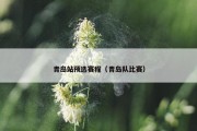 青岛站预选赛程（青岛队比赛）