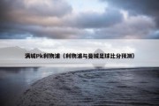 满城Pk利物浦（利物浦与曼城足球比分预测）