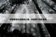 中超哪支队伍降级八强，中超哪个球队降级