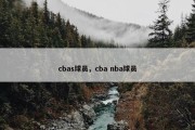 cbas球员，cba nba球员