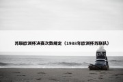 苏联欧洲杯决赛次数规定（1988年欧洲杯苏联队）
