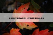 欧洲杯欧洲现在气温，欧洲杯比赛场地天气