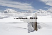 2020英超免插件？ 英超专区？