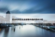 实况足球怎么给前锋升级的简单介绍