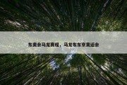 东奥会马龙赛程，马龙东东京奥运会