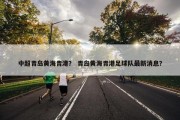 中超青岛黄海青港？ 青岛黄海青港足球队最新消息？