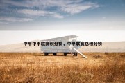 中甲中甲联赛积分榜，中甲联赛总积分榜