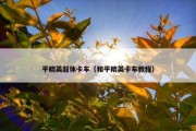 平精英超体卡车（和平精英卡车教程）