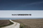 fm2017边锋速度的简单介绍