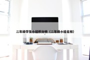 二年级学生小组积分榜（二年级小组名称）