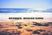 西班牙重回欧冠，西班牙队获得了欧洲杯吗