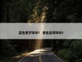 蓝色黑字球衣？ 黑色篮球球衣？