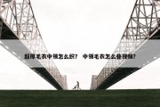 超厚毛衣中领怎么织？ 中领毛衣怎么叠视频？