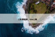 二队赛程表，cba二阵