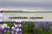 大运会赛程安排全部表？ 大运会比赛时间？