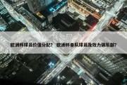 欧洲杯球员价值分配？ 欧洲杯各队球员及效力俱乐部？